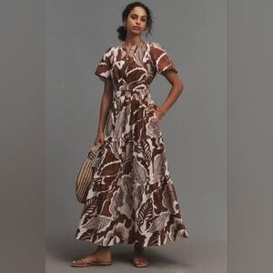 Anthropologie "Somerset" Maxi Dress With Batik Print
